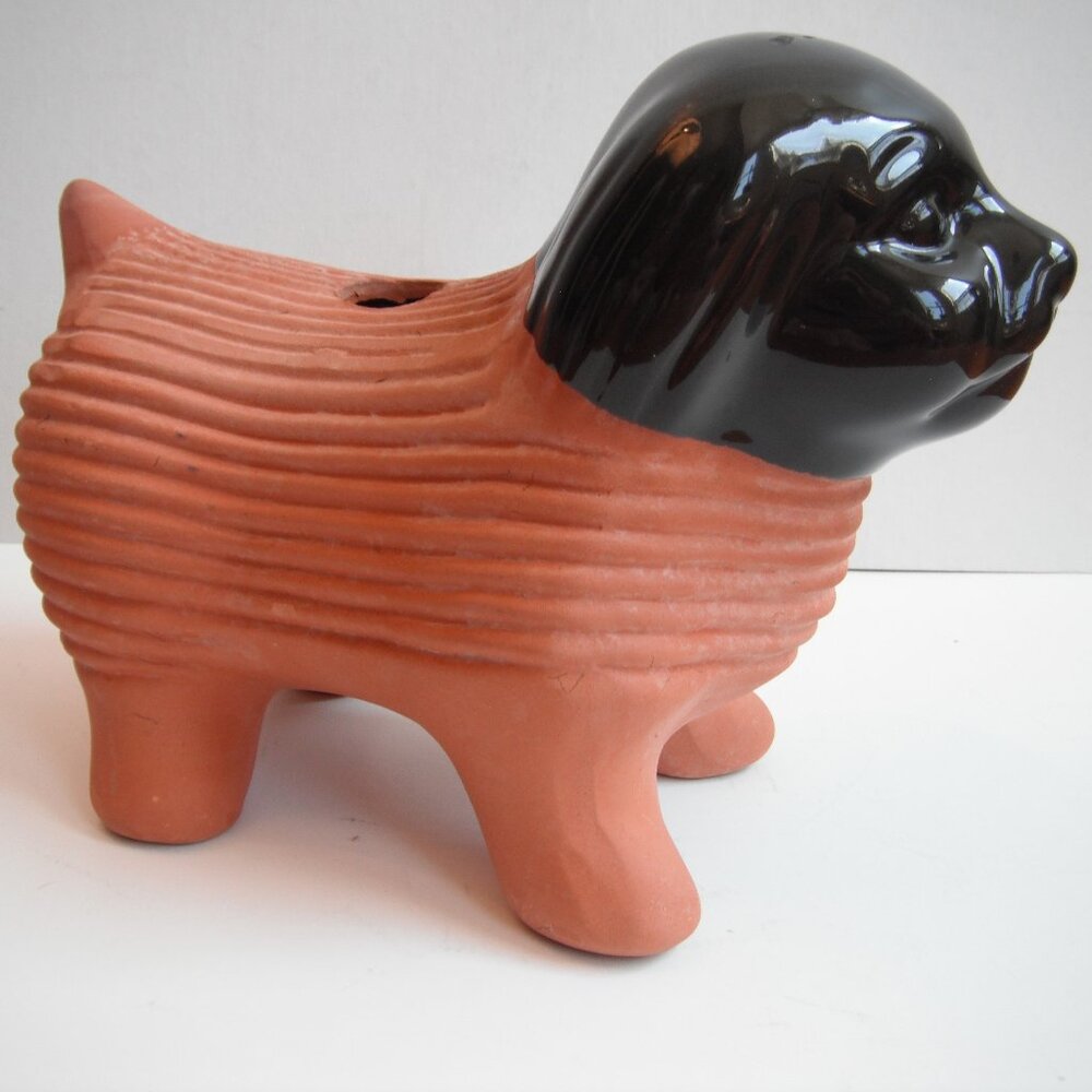 Vintage Chia Planter Dog Animal Decorative Planter Home Decor Planter